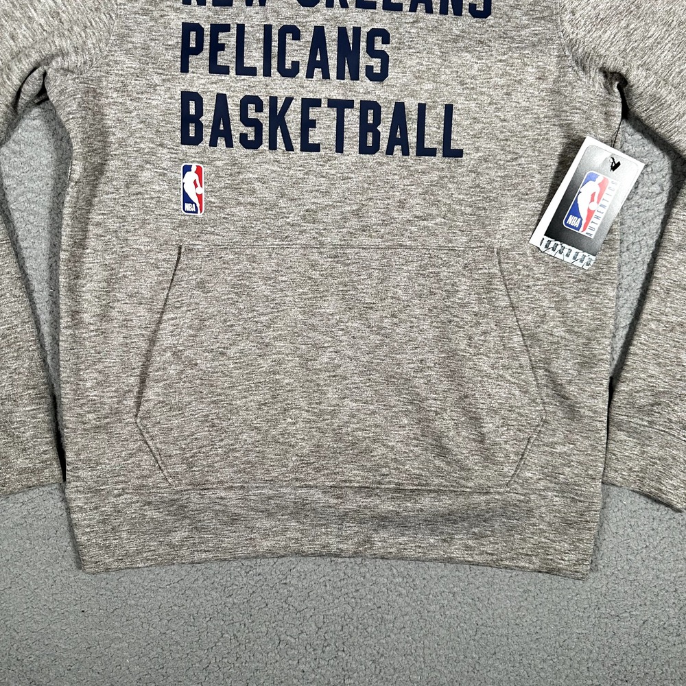 New Orleans‎ Pelicans Hoodie Mens XS Gray Nike Engineered NBA Basketball Logo - Picture 3 of 12